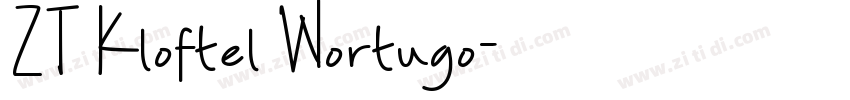 ZT Kloftel Wortugo字体转换